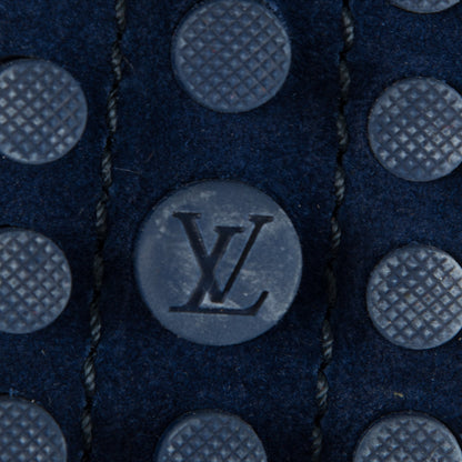 Louis Vuitton Suede Oxford Ballerina Flats 38 Blue Nuit 6 of 7