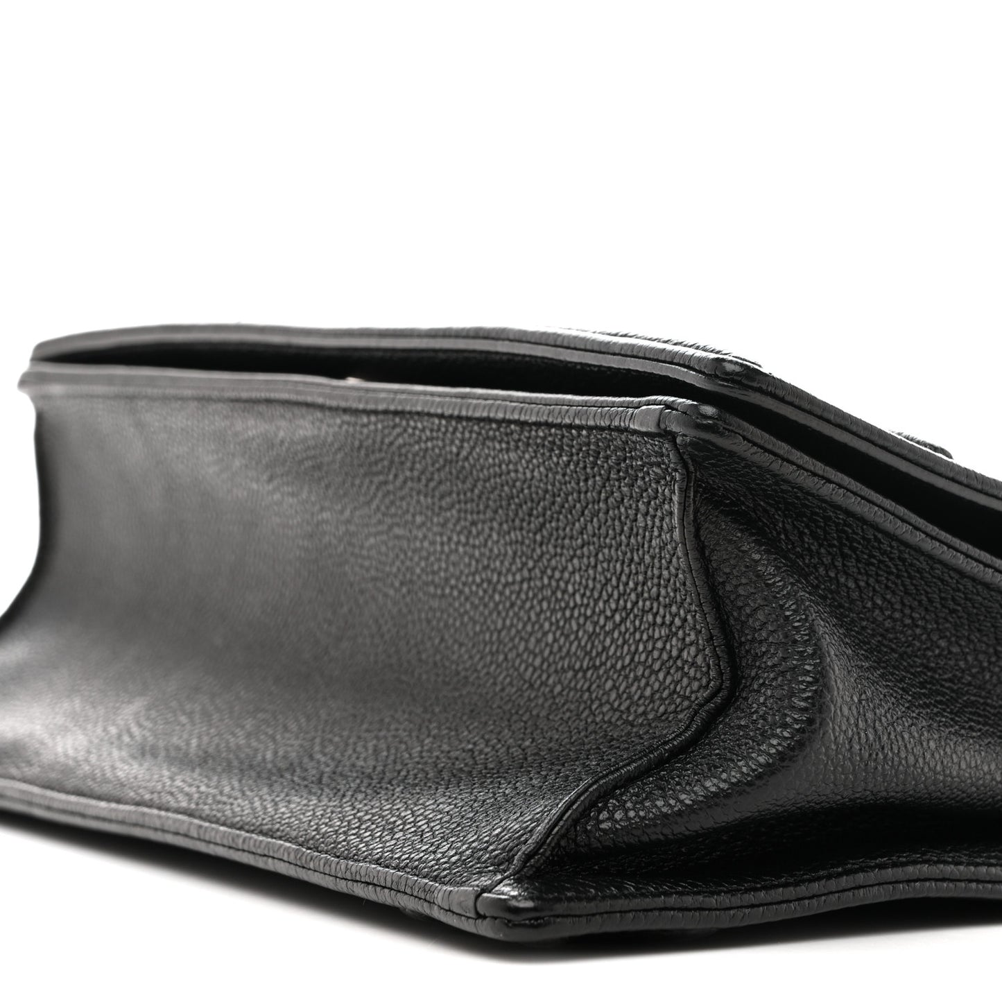 Grained Calfskin Medium Diorama Flap Bag Black
