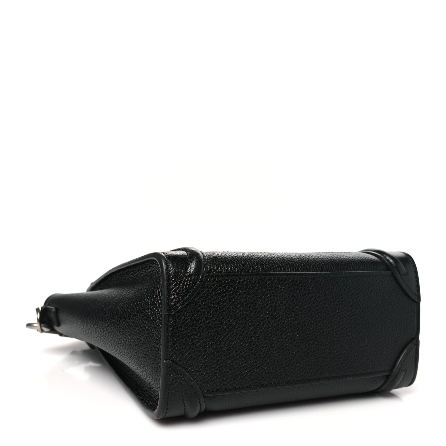 Drummed Calfskin Nano Luggage Black