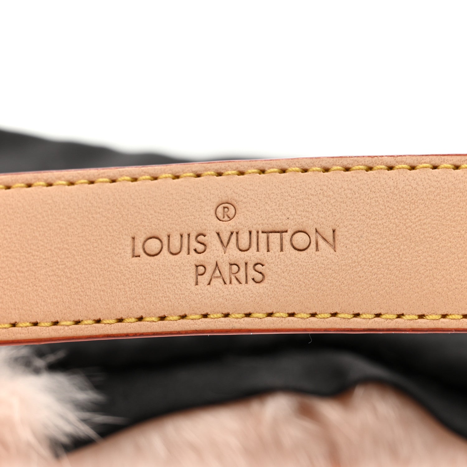 Louis Vuitton Monogram Mink Fur Sleep Mask Light Pink 1778274