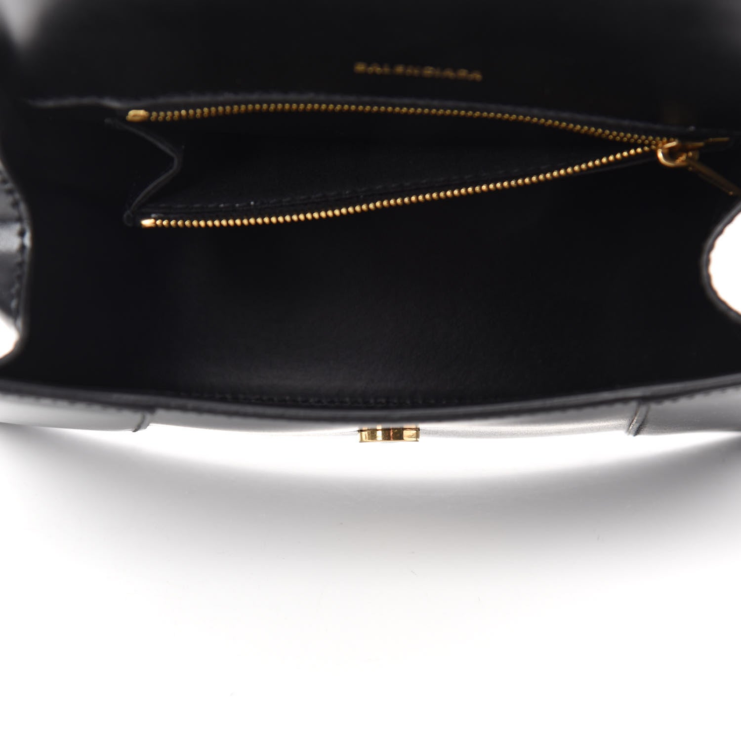 Balenciaga Shiny Box Calfskin Small Hourglass Top Handle Bag Black 5 of 9