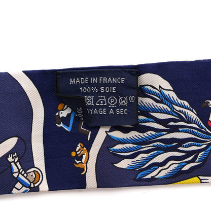 Hermes Silk Exposition Universelle Twilly Bleu Jaune Vif Rouge 3 of 5