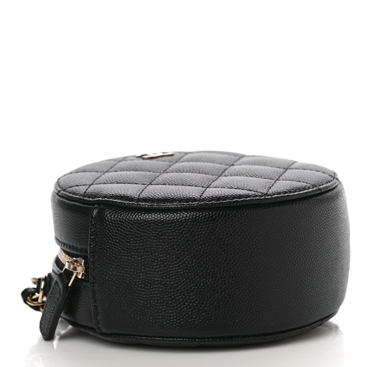 Chanel Caviar Quilted Round Clutch With Chain Black 4 of 10