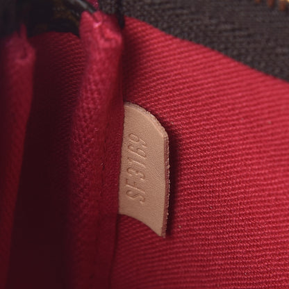 Louis Vuitton Monogram 2019 Christmas Animation Mini Courchevel Pochette Accessories Fuchsia 5 of 8