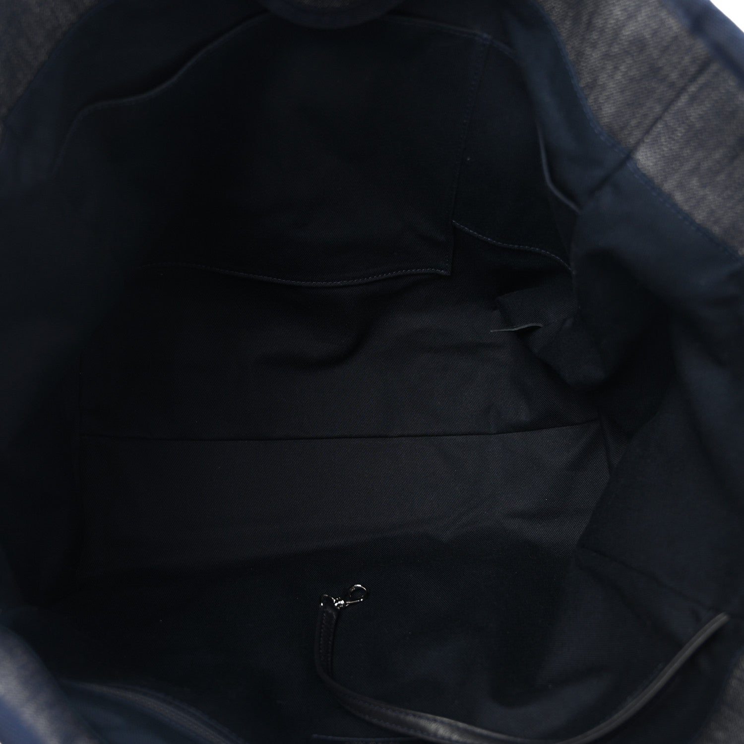 Chanel Denim Large Deauville Tote Dark Blue 5 of 13