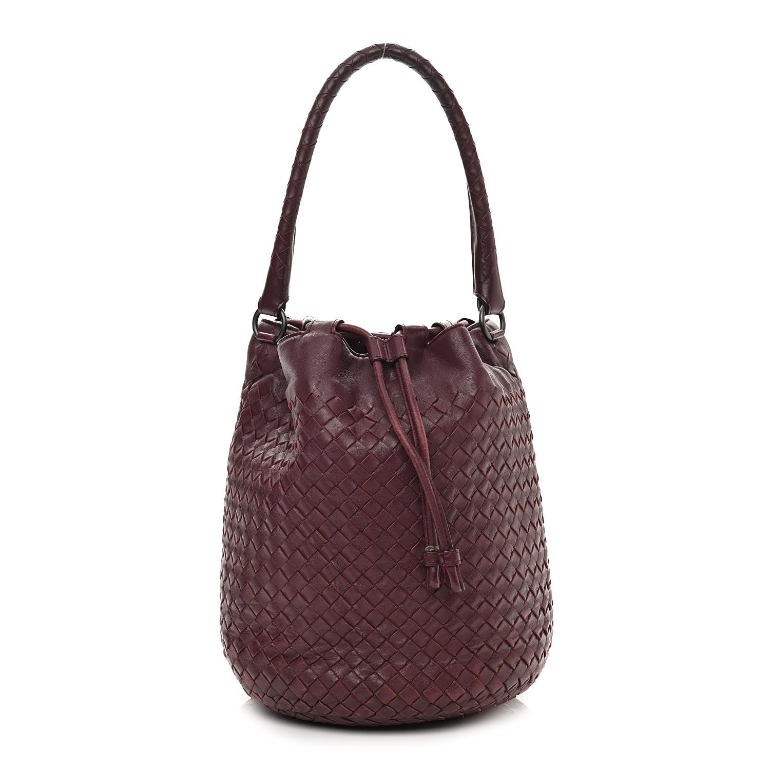 Bottega Veneta Nappa Intrecciato Drawstring Bucket Bag Opera 1 of 12