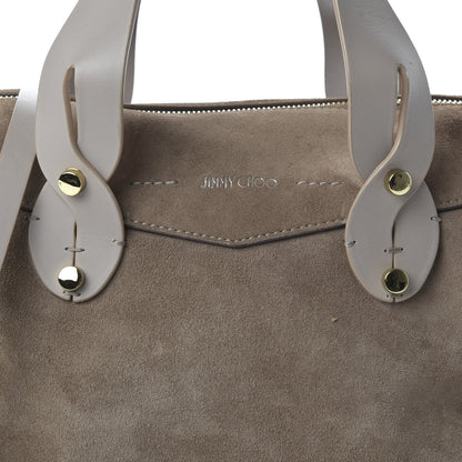 Jimmy Choo Suede Nappa Small Allie Bowling Bag Light Mocha 9 of 12