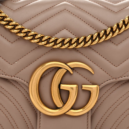 Gucci Calfskin Matelasse Medium GG Marmont Shoulder Bag Porcelain Rose 8 of 11