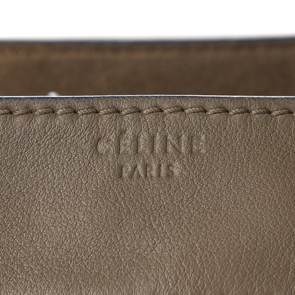 Celine Supple Calfskin Medium Phantom Luggage Khaki Cobalt Trim 20 of 32