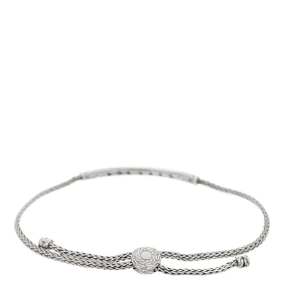 John Hardy Sterling Silver Diamond Classic Chain Pull Through Bracelet 2 of 3
