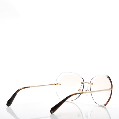 Chanel Metal Spring Round Sunglasses 4220 Gold Brown 3 of 8
