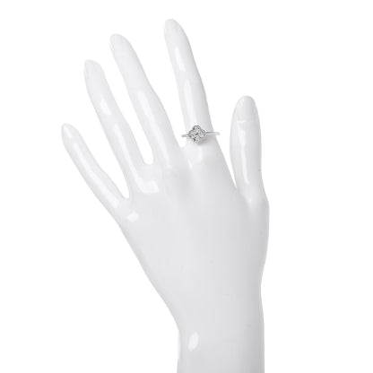 Van Cleef & Arpels 18K White Gold Diamond Sweet Alhambra Ring 53 6.5 2 of 7