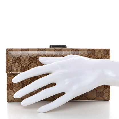Gucci Crystal Monogram Eclipse Continental Wallet 2 of 9