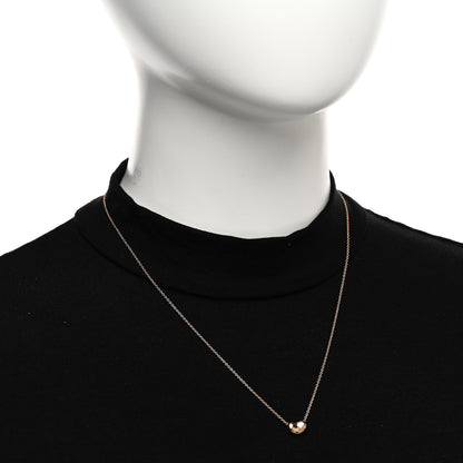 Tiffany 18K Rose Gold 9mm Elsa Peretti Bean Pendant Necklace 2 of 5
