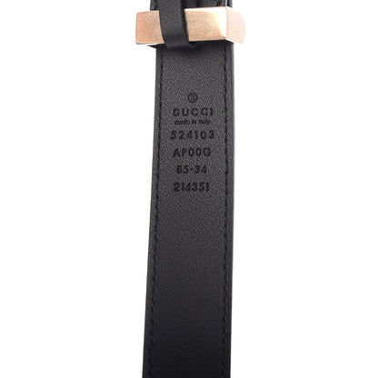 Gucci Moon Calfskin Torchon Double G 25mm Belt 85 34 Black 3 of 4