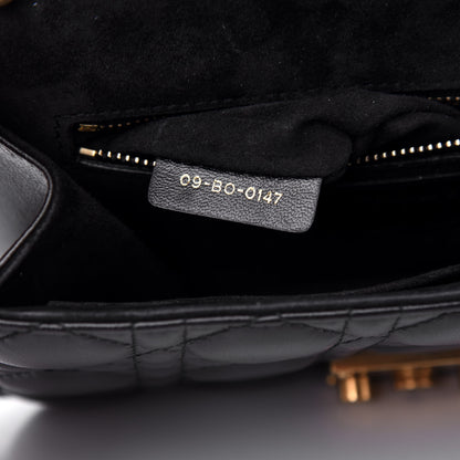 Christian Dior Lambskin Cannage Small Dioraddict Flap Bag Black 7 of 11