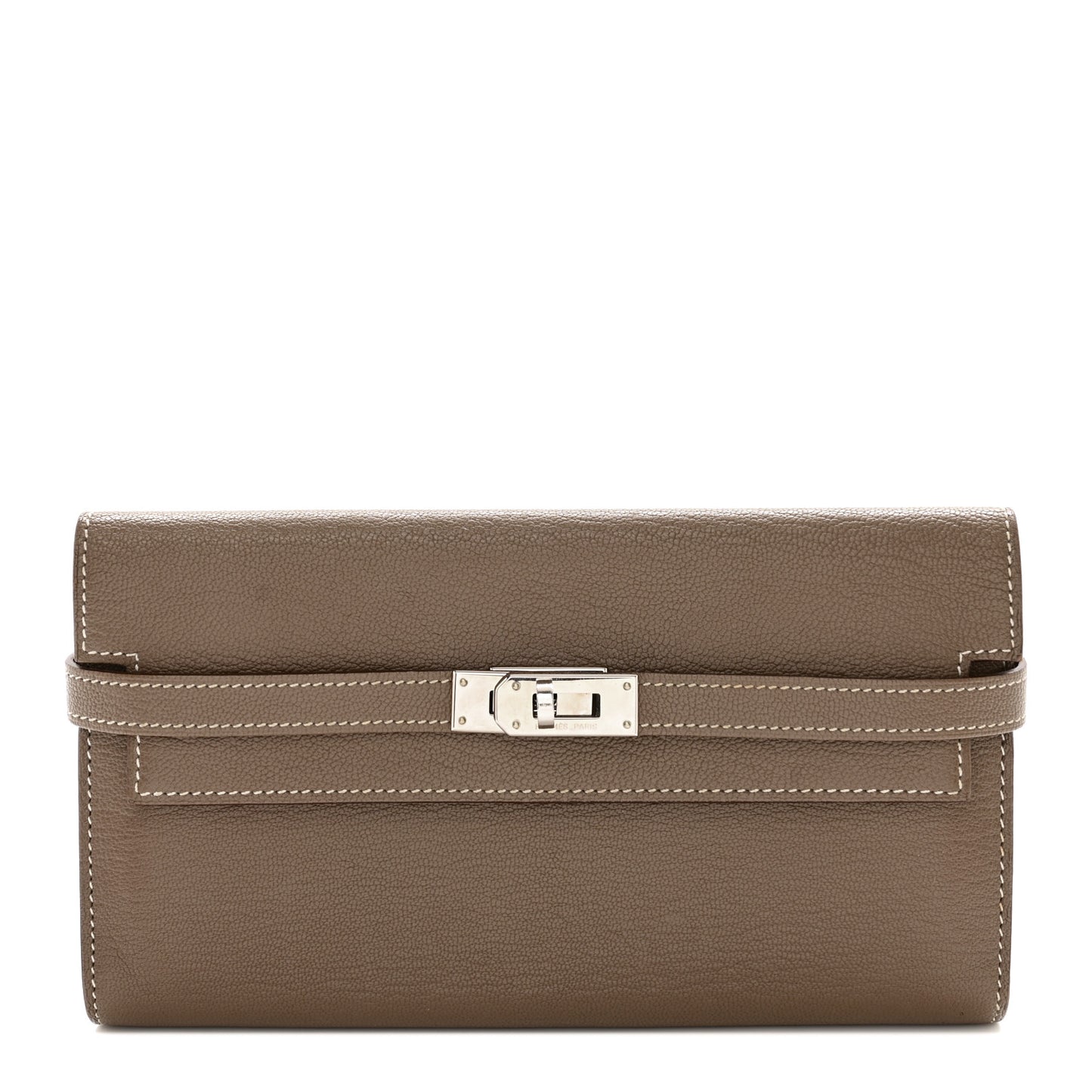 Chevre Mysore Kelly Longue Wallet Etoupe