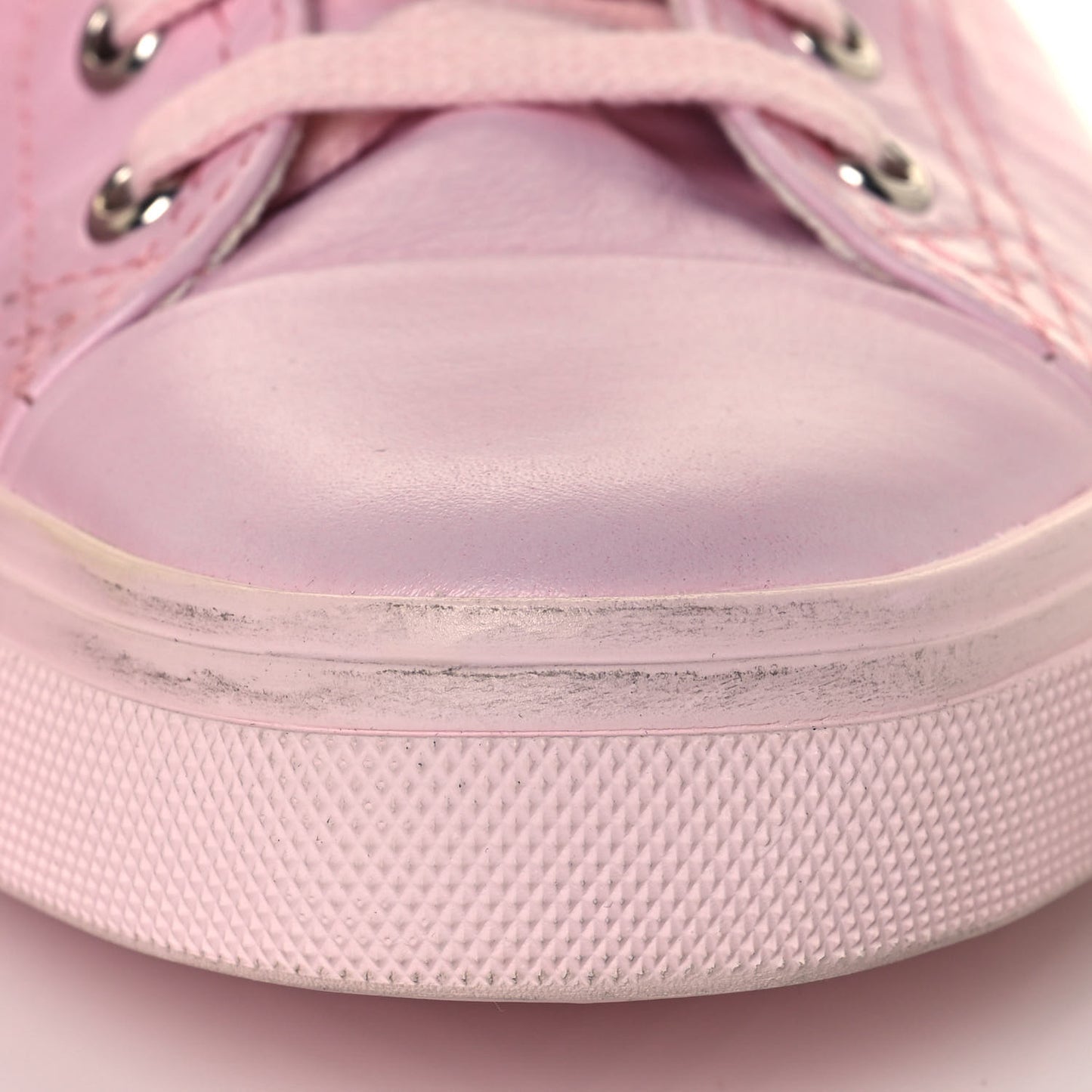 Calfskin Bedford Emblem Hightop Sneakers 39 Pastel Pink