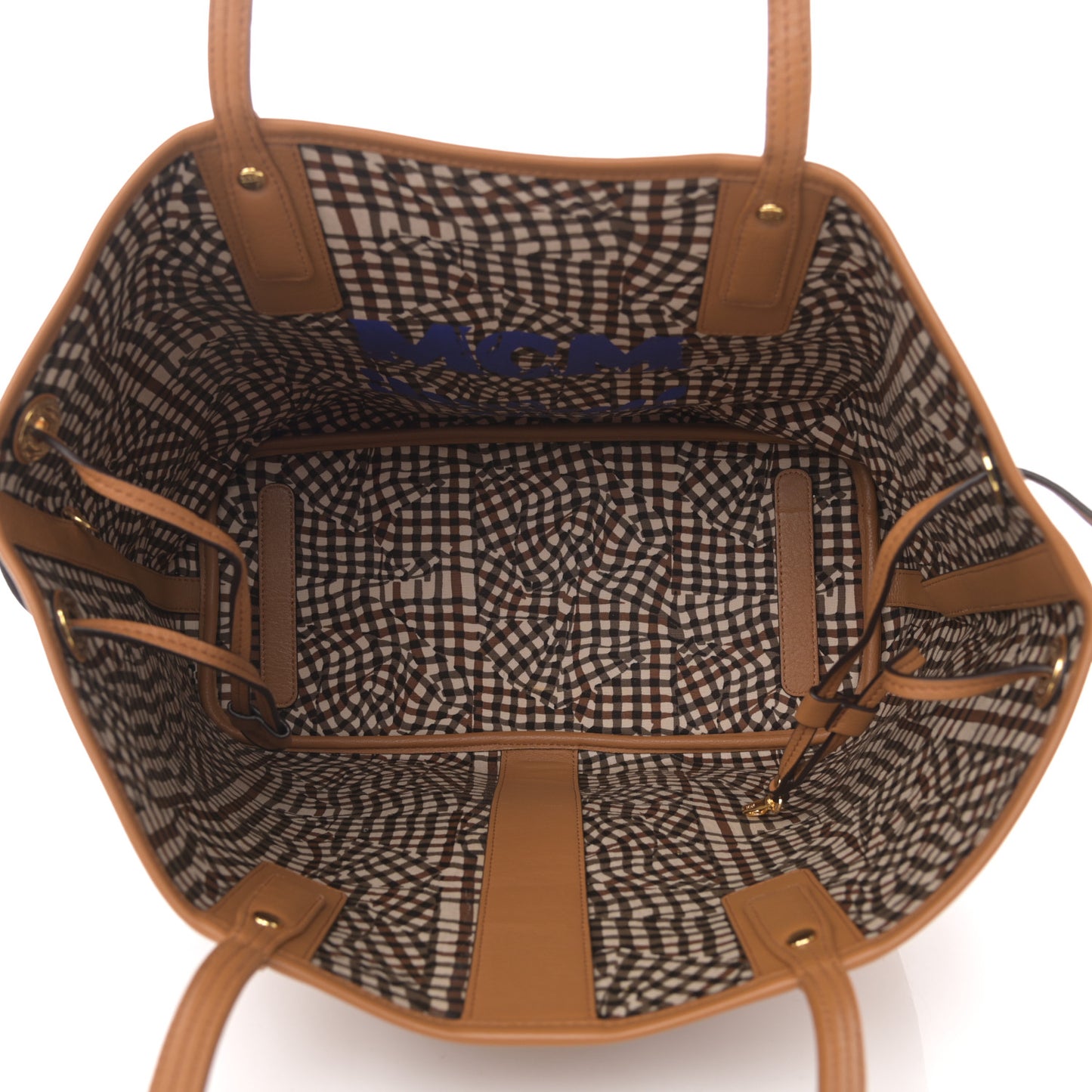 Visetos Large Liz Reversible Shopper Tote Cognac