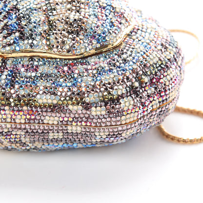 Judith Leiber Crystal Seashell Minaudiere Chain Clutch Multicolor 10 of 10