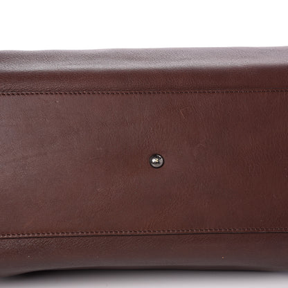 Fendi Vitello Zucca Large Peekaboo Iconic Satchel Marrone Tobacco 12 of 12