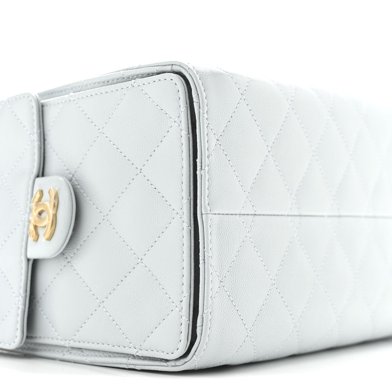 Chanel Caviar Quilted Small Chanel 25 Handbag Light Blue 9 of 11