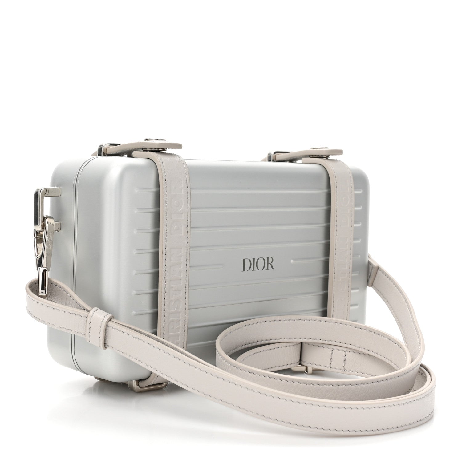 Christian Dior X RIMOWA Aluminum Personal Clutch On Strap Silver 3 of 15