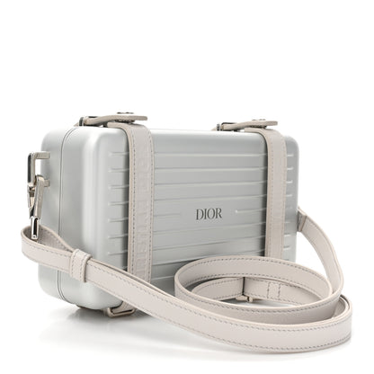 Christian Dior X RIMOWA Aluminum Personal Clutch On Strap Silver 3 of 15