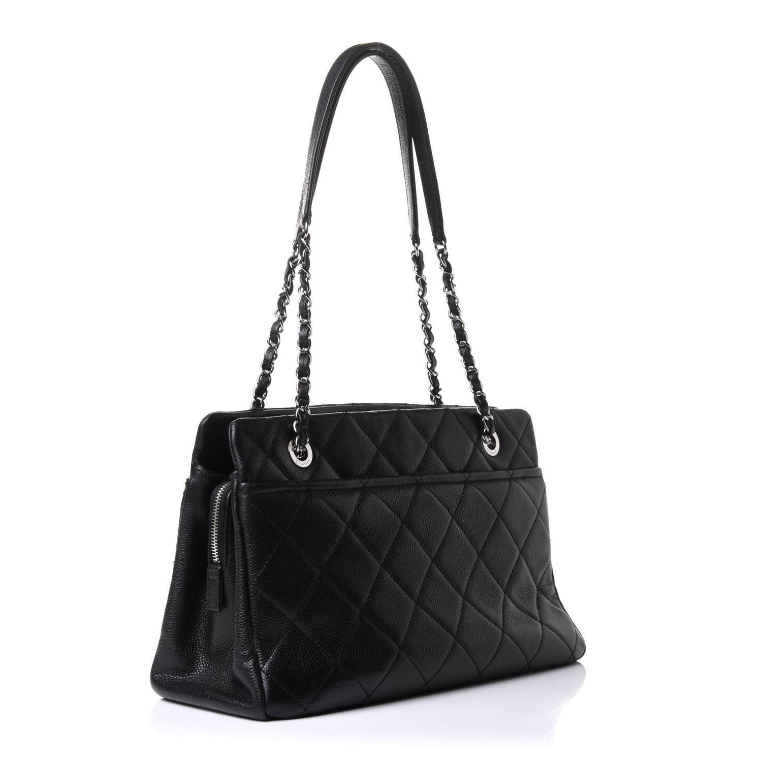 Chanel Caviar Quilted Timeless CC Soft Tote Black 3 of 11