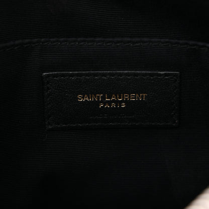 Saint Laurent Calfskin Matelasse Monogram Lou Camera Bag Black 6 of 15