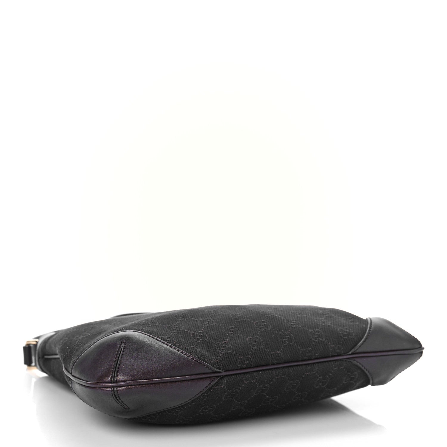 Gucci Monogram Signature Hobo Shoulder Bag Dark Brown 3 of 10