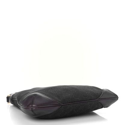 Gucci Monogram Signature Hobo Shoulder Bag Dark Brown 3 of 10