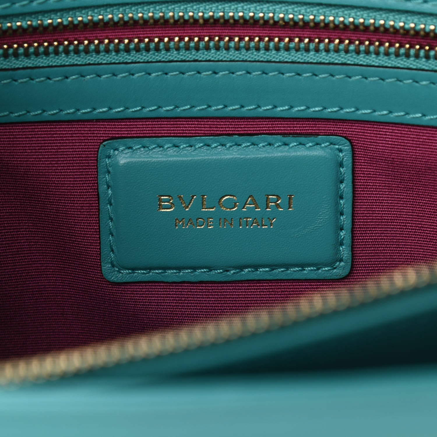 Bulgari Calfskin Serpenti Forever Shoulder Bag Tropical Turquoise 6 of 9