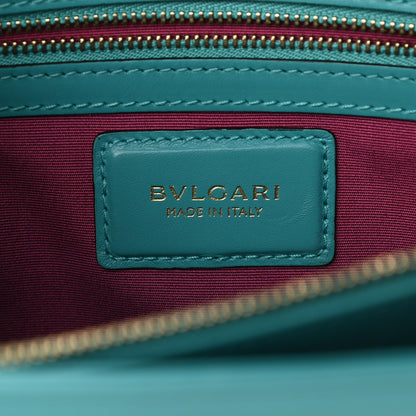 Bulgari Calfskin Serpenti Forever Shoulder Bag Tropical Turquoise 6 of 9