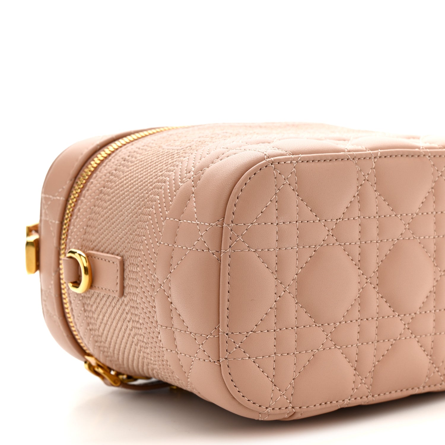 Christian Dior Lambskin Cannage Small Diortravel Vanity Case Rose Des Vents 8 of 10