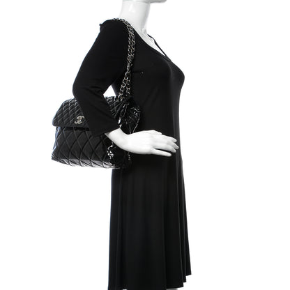 Chanel Vinyl Quilted In the Business Flap Bag Black 2 of 9