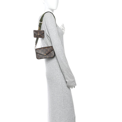 Louis Vuitton Monogram Felicie Strap & Go Kaki 2 of 10