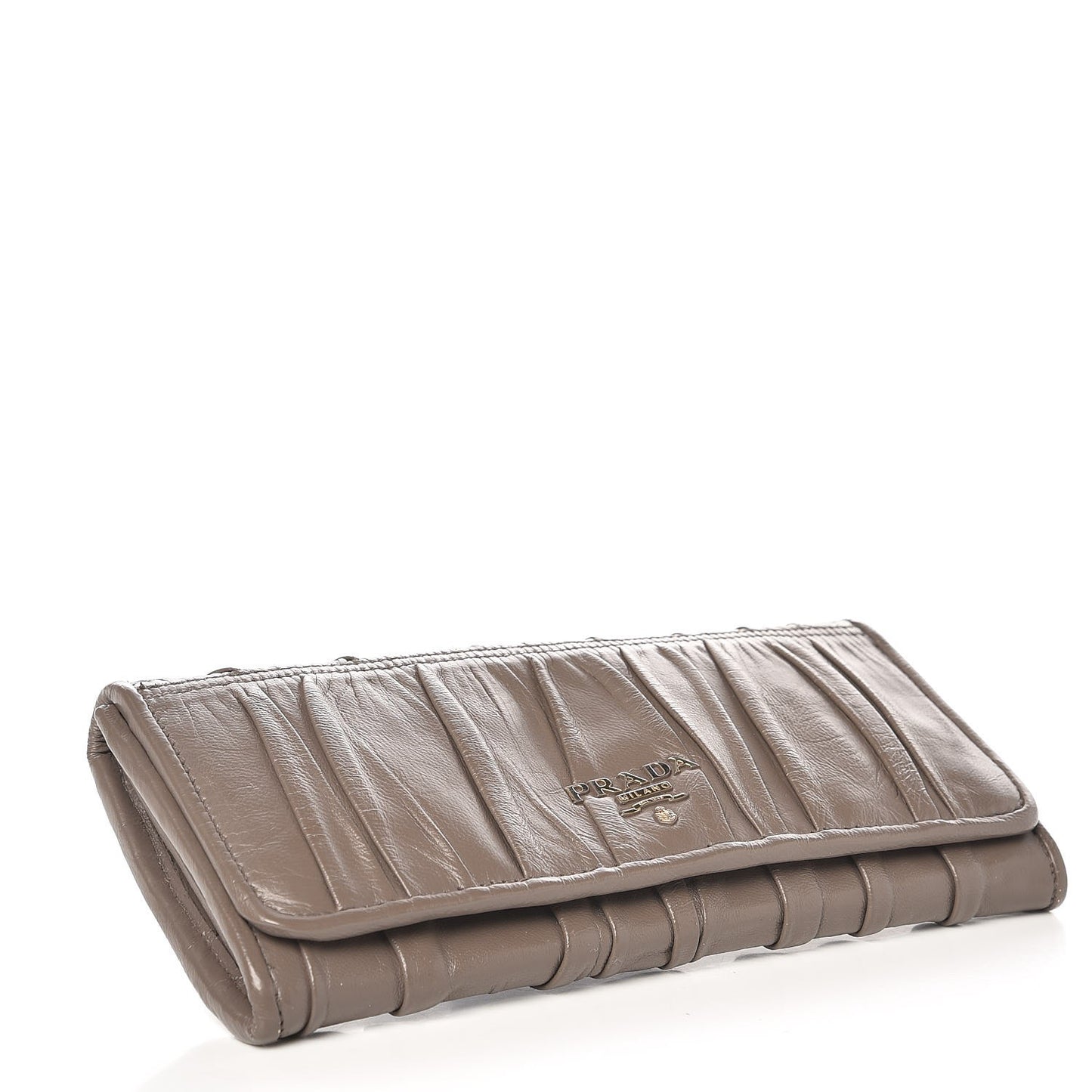 Nappa Gaufre Continental Wallet Argilla