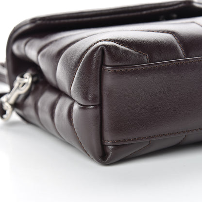 Saint Laurent Calfskin Y Quilted Monogram Toy Loulou Crossbody Bag Black Tulipe 9 of 11