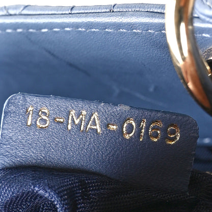 Christian Dior Lambskin Cannage Small My ABCDior Lady Dior Denim Blue 7 of 11