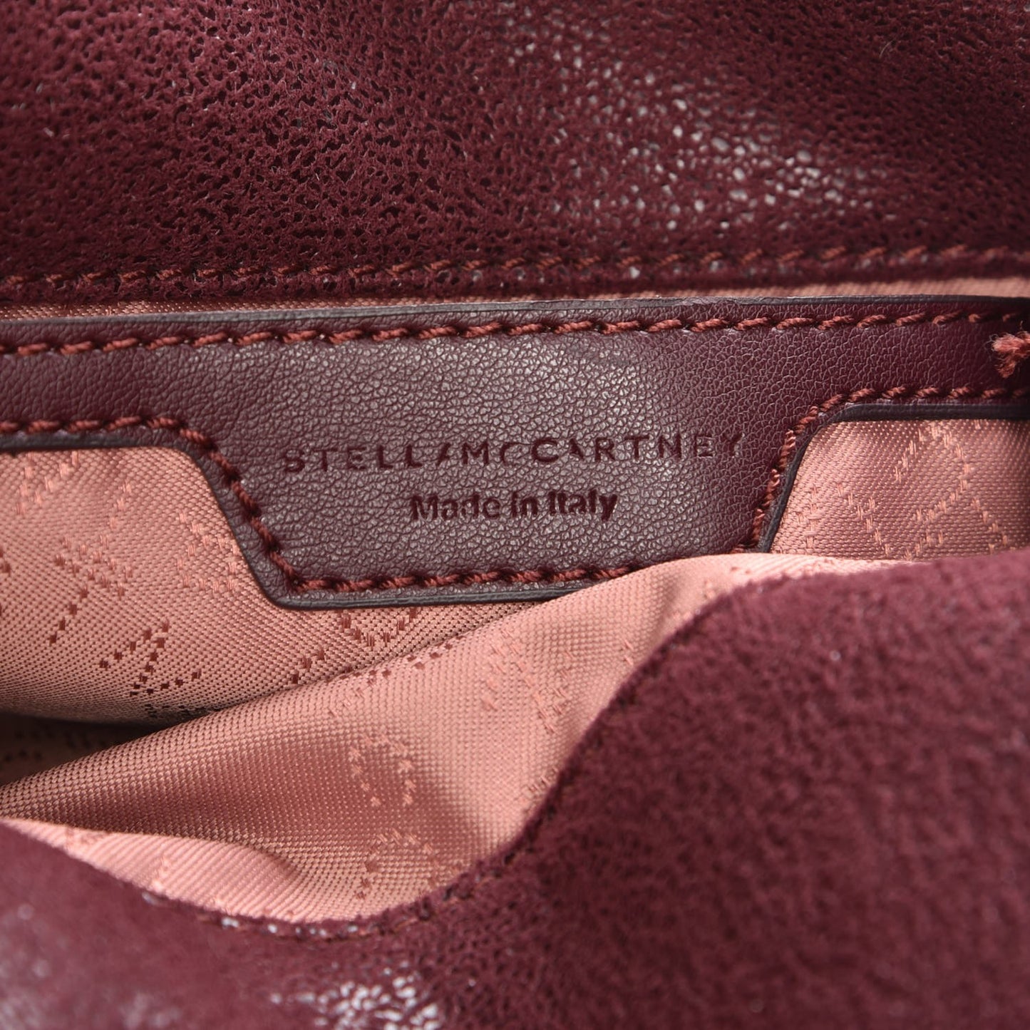 Shaggy Deer Fringe Tiny Falabella Tote Plum