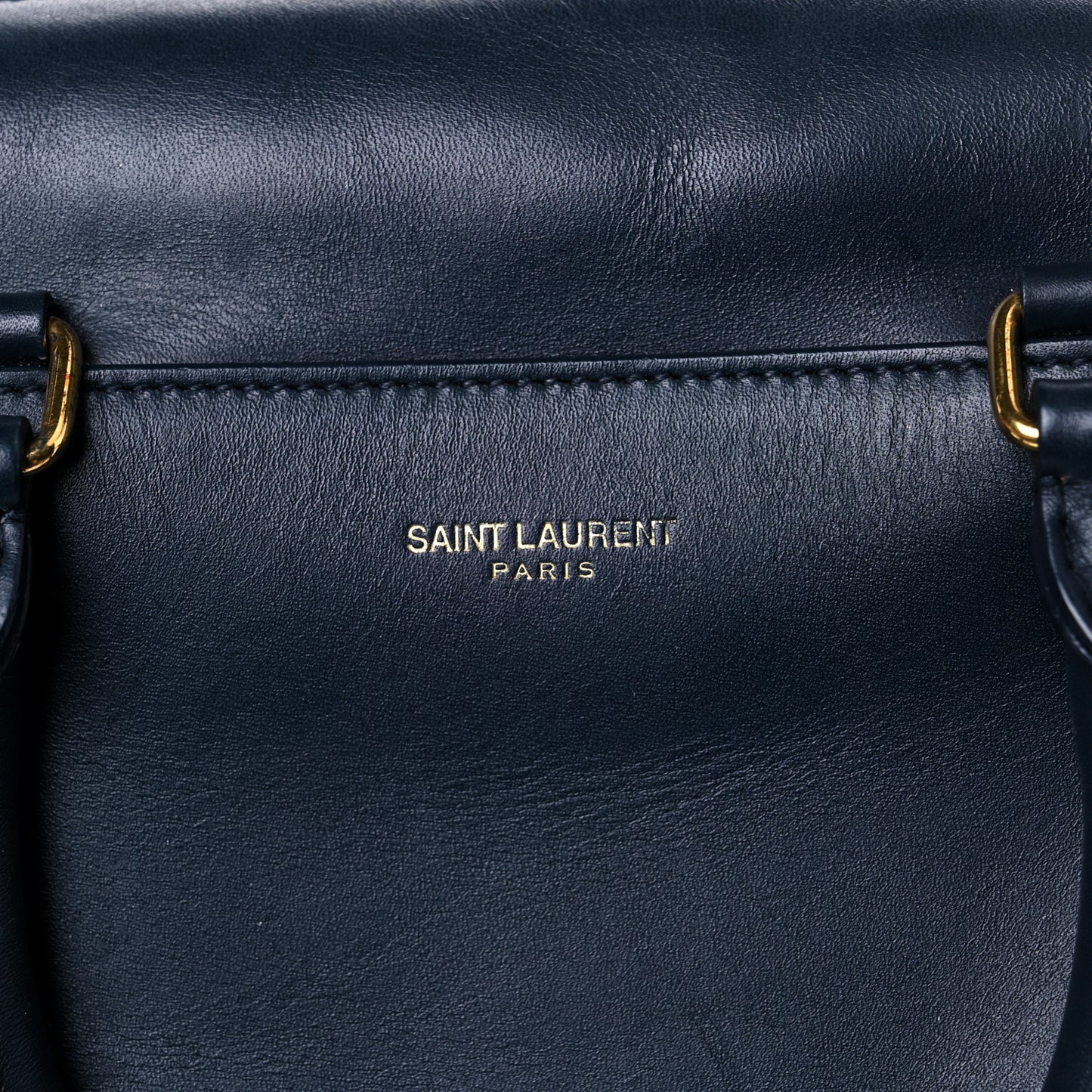 Calfskin Classic Baby Duffle Navy Blue