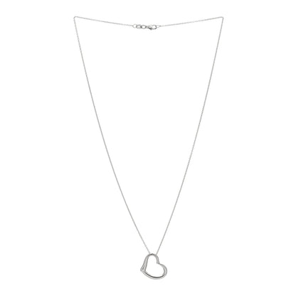Roberto Coin 18K White Gold Tiny Treasures Open Heart Pendant Necklace 2 of 3