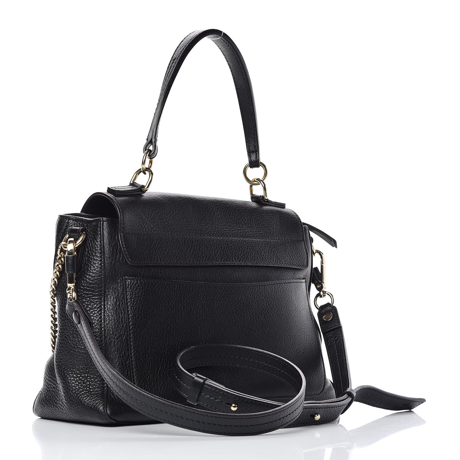 Chloe Calfskin Small Faye Day Shoulder Bag Black 3 of 13