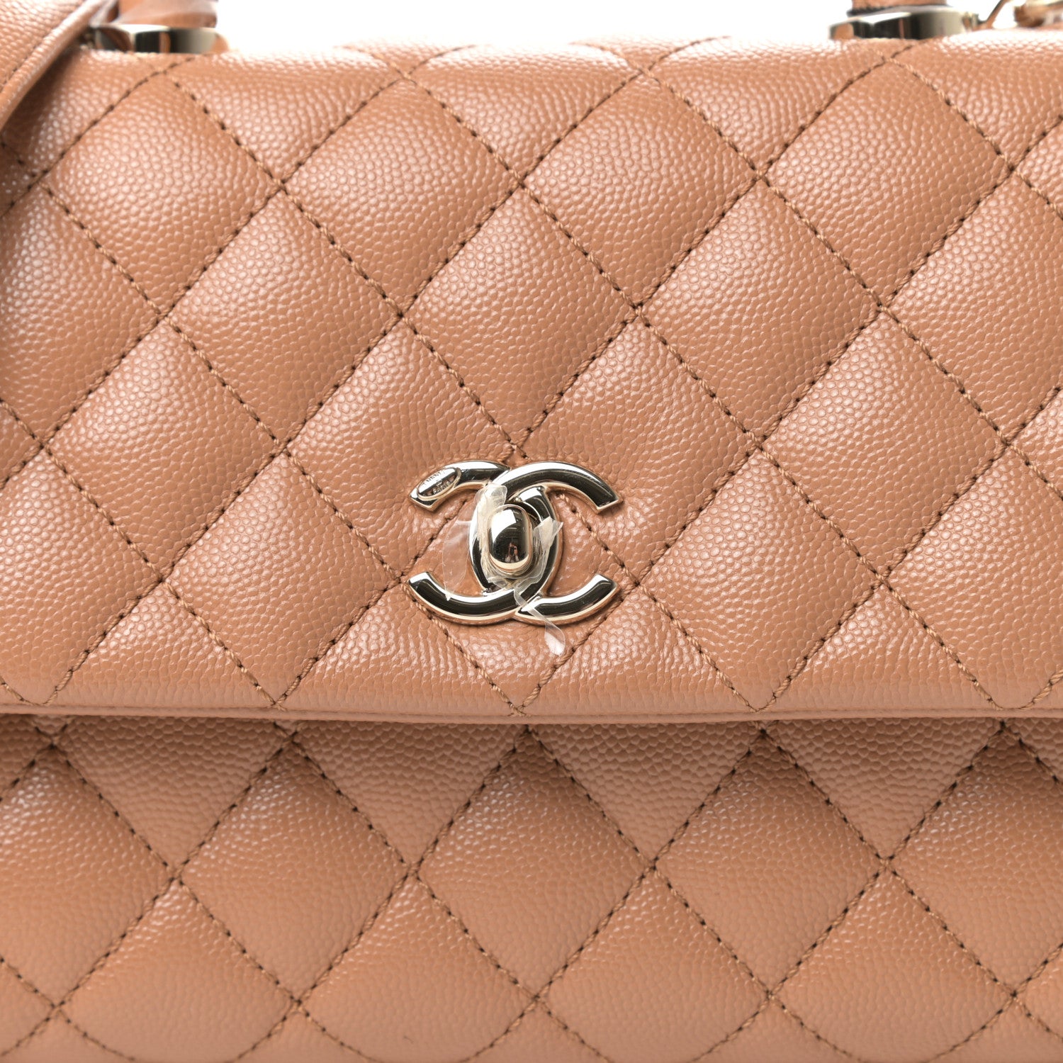 Chanel Caviar Quilted Mini Coco Handle Flap Brown 19 of 20