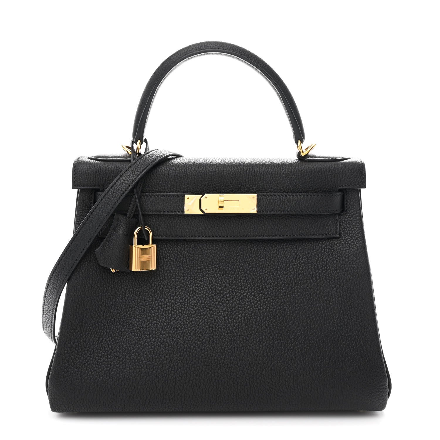 Hermes Togo Kelly Retourne 28 Black 1 of 11