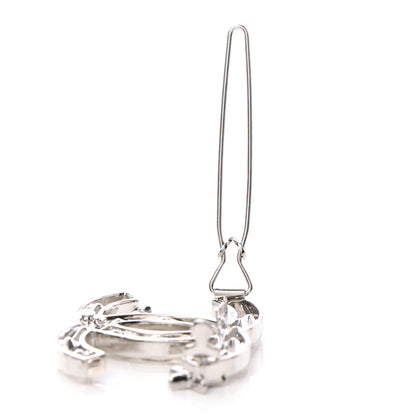 Chanel Crystal Starfall CC Hair Clip Silver 5 of 5