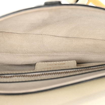 Christian Dior Grained Calfskin Saddle Bag White 5 of 10