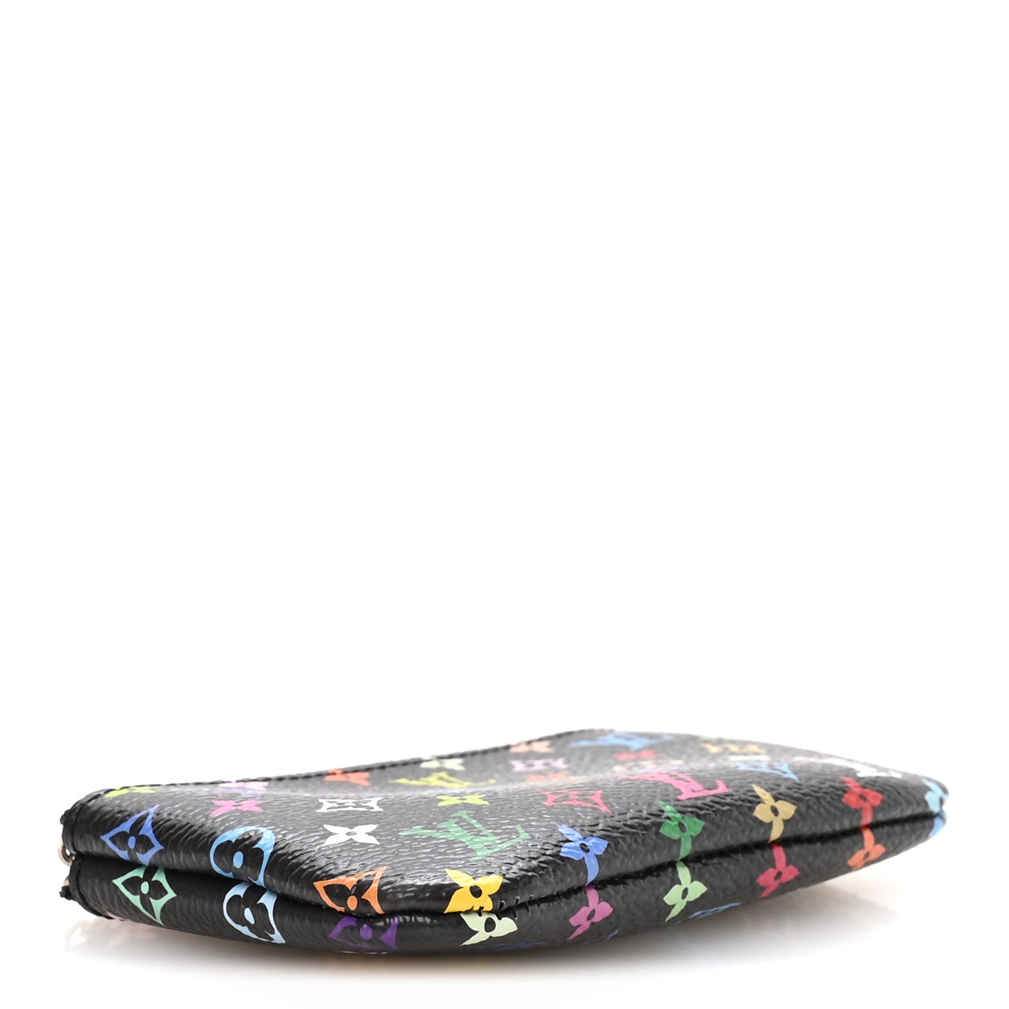 LV X TM Monogram Multicolor Key Pouch Black