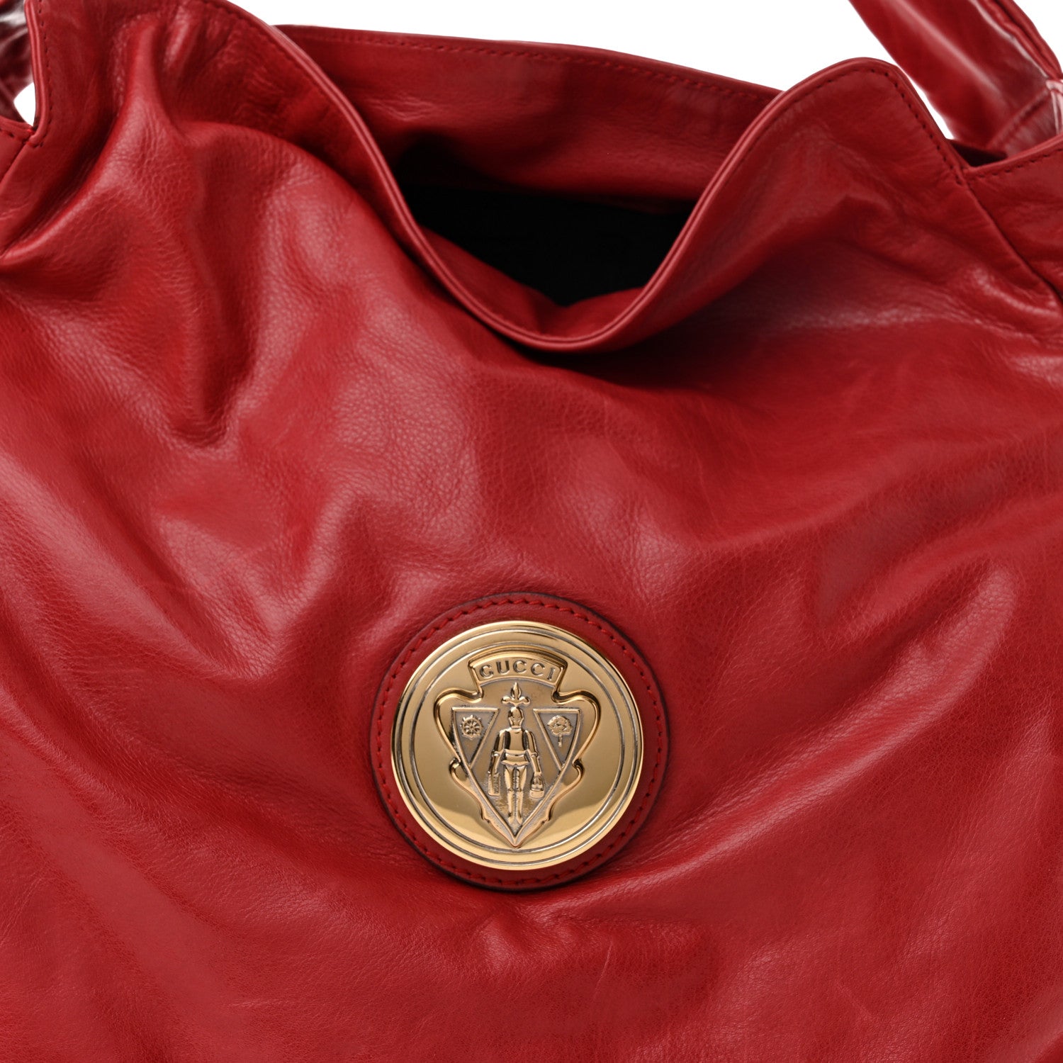 Gucci Calfskin Medium Hysteria Hobo Red 8 of 10